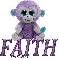 Faith Purple Monkey