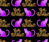 Purple Cat-Halloween Background