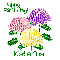 Stylized Chrysanthemums - November Birth Flower - Katerina