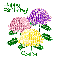 Stylized Chrysanthemums - November Birth Flower - Sara