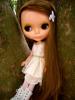 Brunette blythe doll with long hair