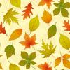 Autumn leaves tiled background
