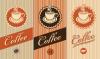 coffee sign tiled background