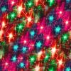 Bright Christmas lights tiled background