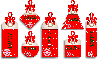 Christmas tags Tara tiled background