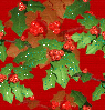 Holly tiled background