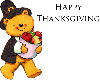 Happy thanksgiving bear