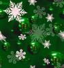 snowflakes on green tiled background