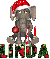 Linda Christmas Elephant