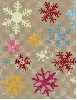 Christmas Colourful Snowflake Background