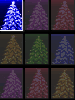COLOR CHANGING CHRISTMAS TREE BACKGROUND