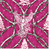 Pink angel and trees (seamless)