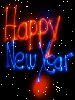 New Year snow background