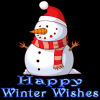 Snowman- Happy Winter Wishes