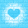Blue Wall Heart seamless background