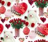 Valentine gifts seamless background