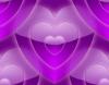 purple hearts seamless background