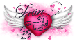 Pink heart-Fran