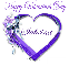 Valentines Day Purple Heart - Sabrina