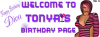 Tonya -Welcome to Tonya's birthday page