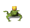 Royal Frog Blinking