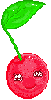 cute pixel cherry