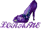 Loraine Purple High Heel Shoe
