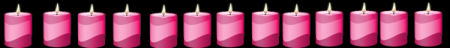 Candles -Pink