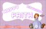 Faith -Happy Birthday