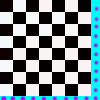 checker board and dots