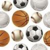 sports balls seamless background