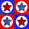Fourth of July Stars seamless background