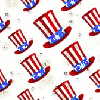 Uncle Sam Hats seamless background