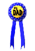 Number 1 Dad ribbon