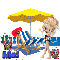 Mel - Girl - Swim Suit - Umbrella