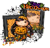 Happy Halloween Pumpkin Trick or treater Girl