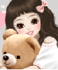 girl with teddy