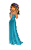 Turquoise gown