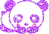 Sparkly Purple Panda 