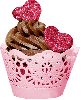 Chocolate Valentine's Cupcake