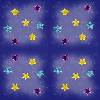 Multi-colored stars