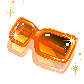 Kawaii Orange Sunglasses