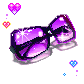 Kawaii Purple Sunglasses