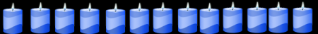 Candles -Blue