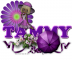 Tammy - Purple Flower - Umbrella