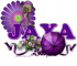 Jaya - Purple Flower - Umbrella
