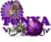Tonya - Purple Flower - Umbrella