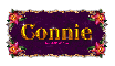 Golden Frame with Flowers: Connie