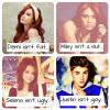 Selena Gomez, Justin Bieber, Demi Lovato and Miley Cyrus