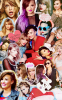 Taylor Swift & Demi LovatoTumblr Collage